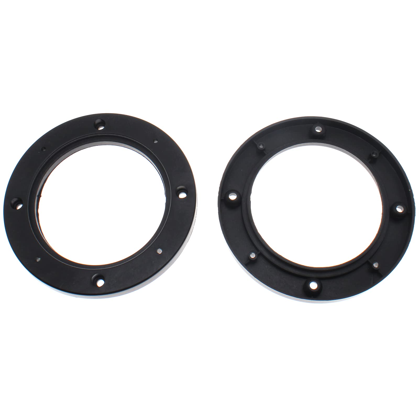 Fdxgyh 4 Pcs 6.5 Inch Auto Car Universal Fit Abs Speaker Spacers Car Stereo Speaker Spacer Adaptor Ring Mounting Bracket (Black)